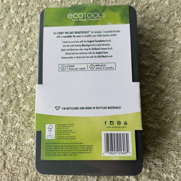 BRAND NEW EcoTools Makeup brushes Set of 5 in box - Picture 3 of 3